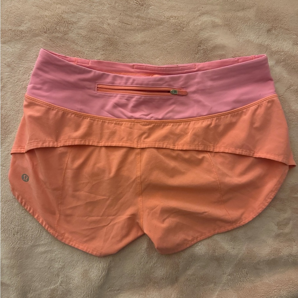 Lululemon Coral Athletic Shorts - Picture 3 of 3